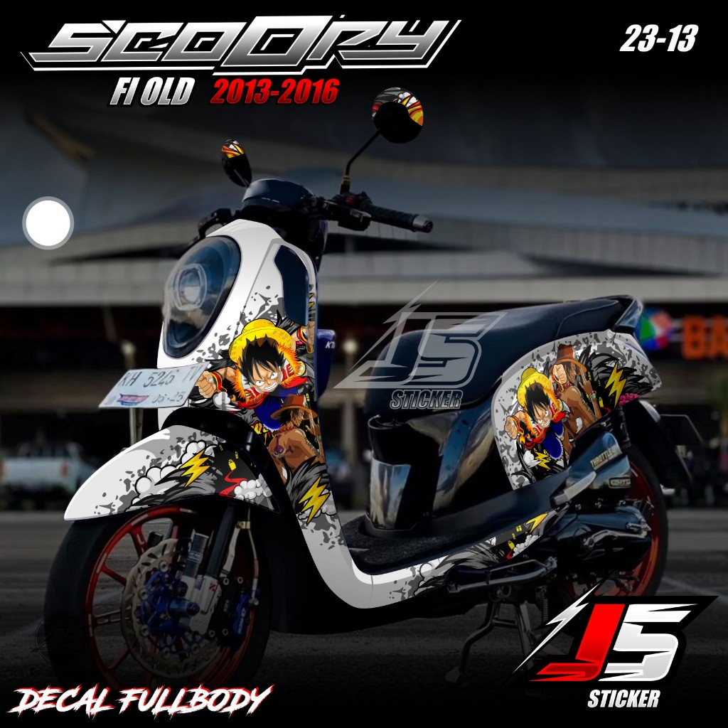 Jual (COD) TERBARU Decal Sticker Honda Scoopy Fi Lama Full Body ...