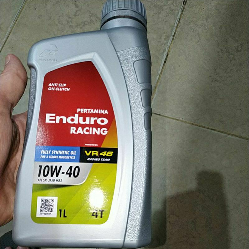 Jual OLI Enduro Racing 1 liter 100 % Original asli + KEMASAN BARU VR 46 ...