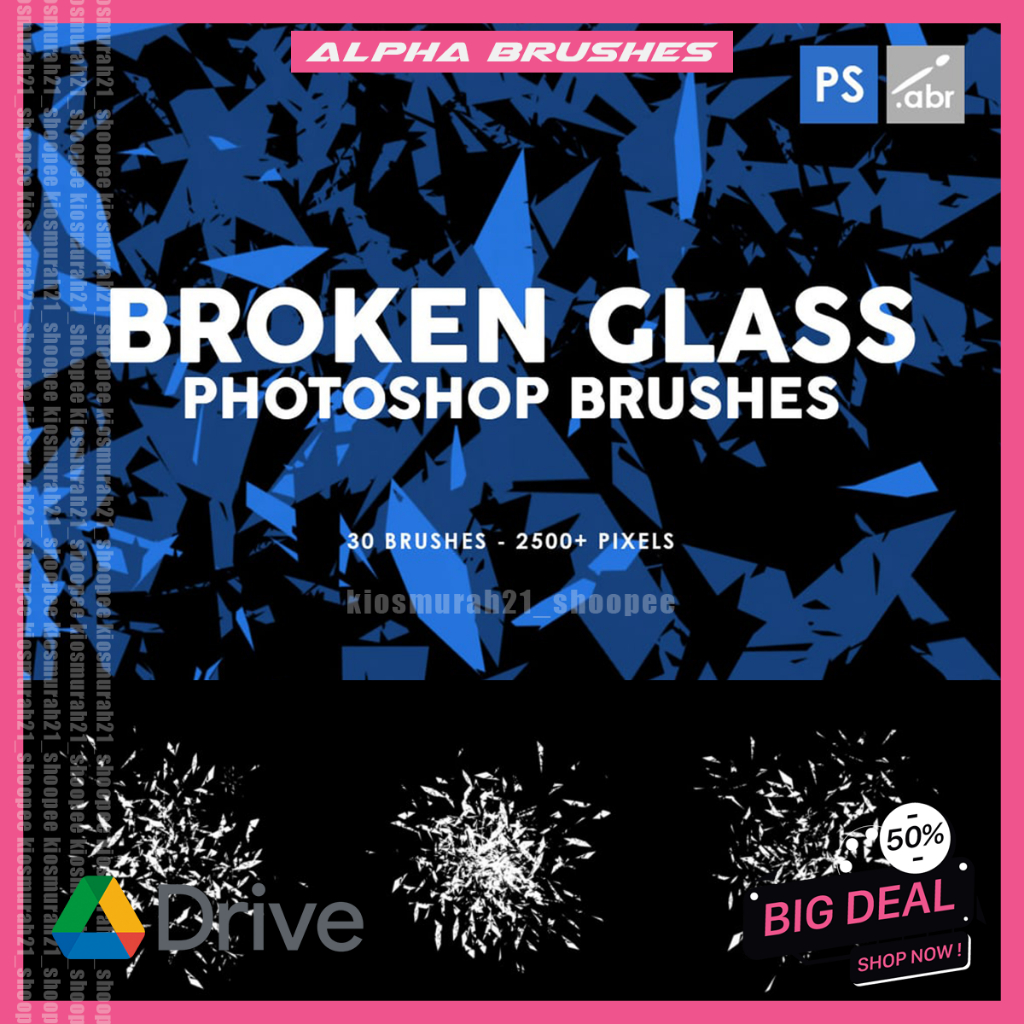 Jual 30 Broken Glass Photoshop Stamp Brushes Vol 1 | Shopee Indonesia