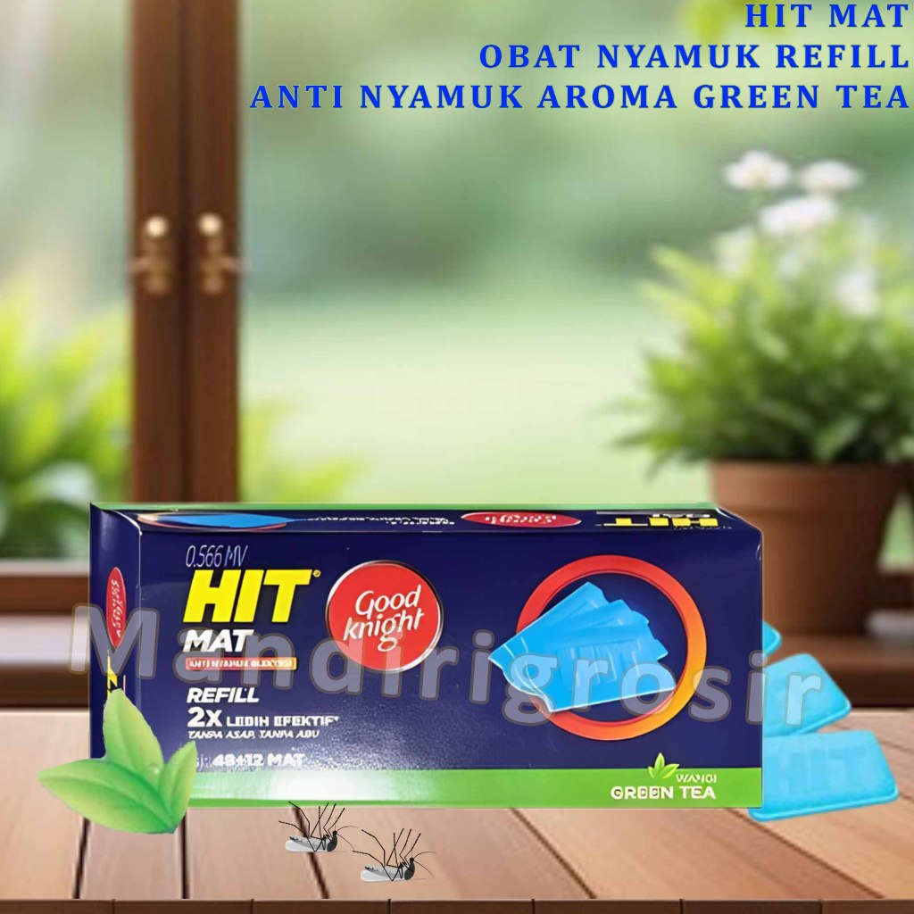 Jual Obat Nyamuk * Hit-Mat * Aroma Green Tea * 0.566mv Isi 48-12mat ...