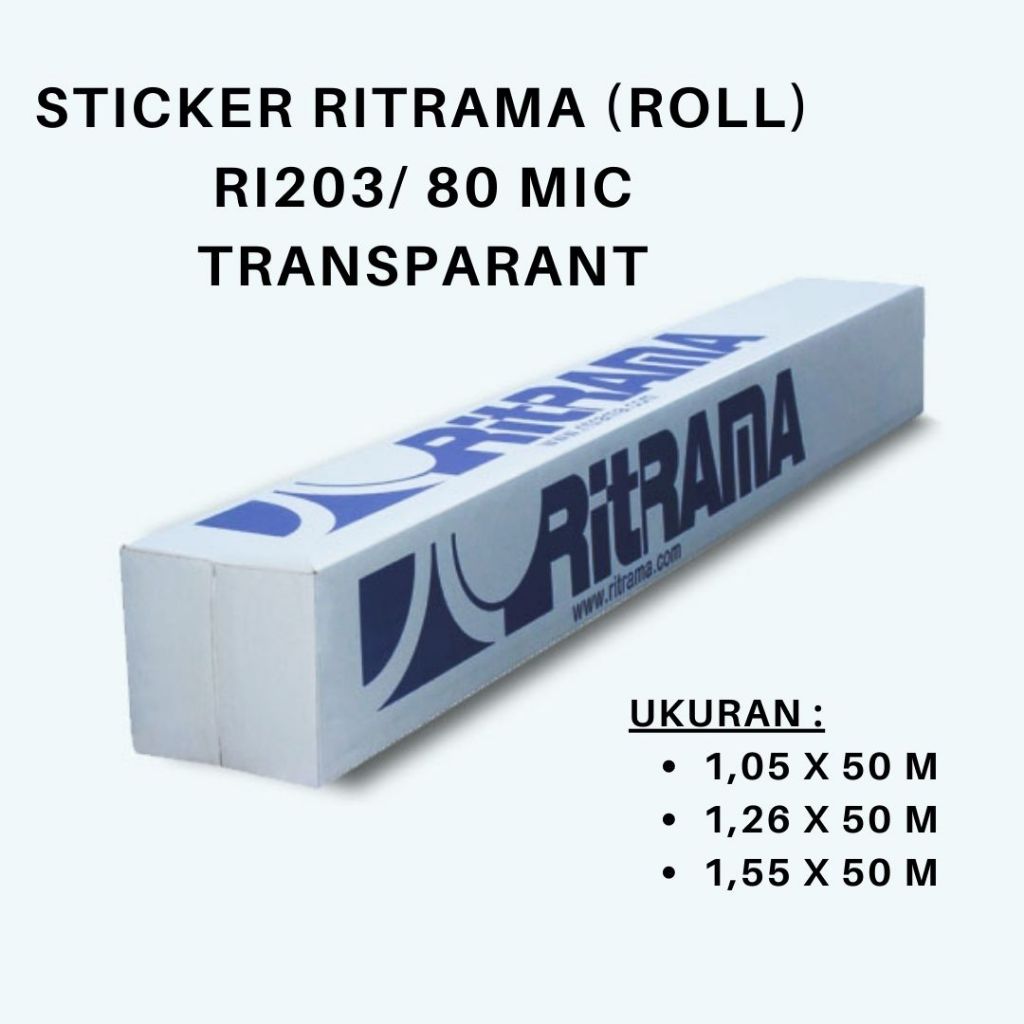 Jual Sticker Ritrama Transparan 80 Mic (Roll) | Shopee Indonesia