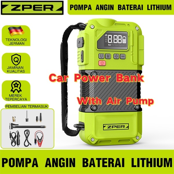 Jual ZPER alat jumper aki mobil portable charger aki 12 volt otomatis ...