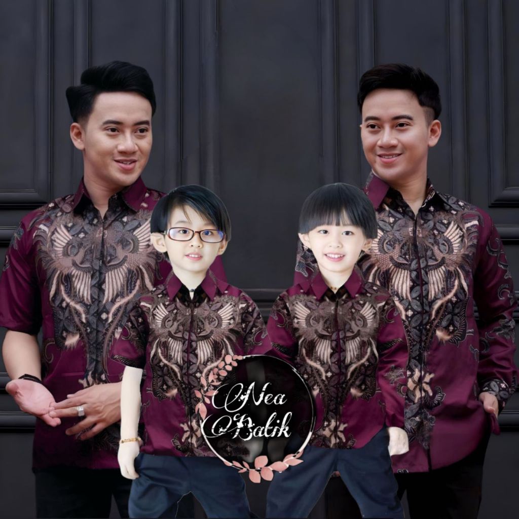 Jual Couple Sweet Batik motif LABUGI baju batik keluarga/Baju anak laki ...