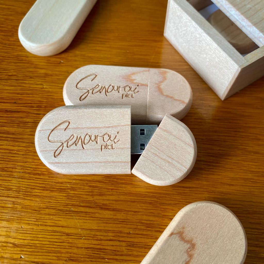 Jual Flashdisk USB 2.0 Kayu Model Oval Custom Nama/Logo | Shopee Indonesia