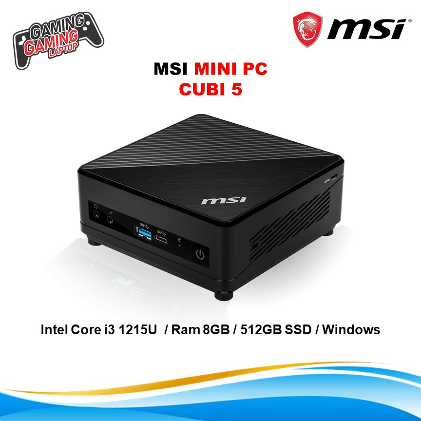 Jual MSI Mini PC Cubi 5 i3 1215U Fullset Windows 11 Pro + Ram + SSD ...
