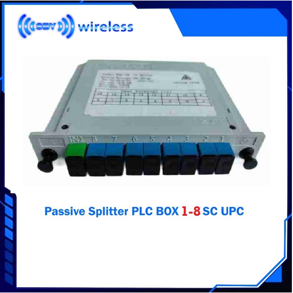 Jual Box Splitter SC 1:8 , 1 Hijau 8 Biru ( 1SC/APC : 8SC/UPC ) Passive ...