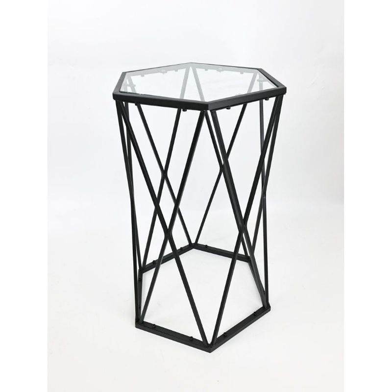 Jual End Table metal frame Meja Samping Besi Meja sudut Kaca | Shopee ...