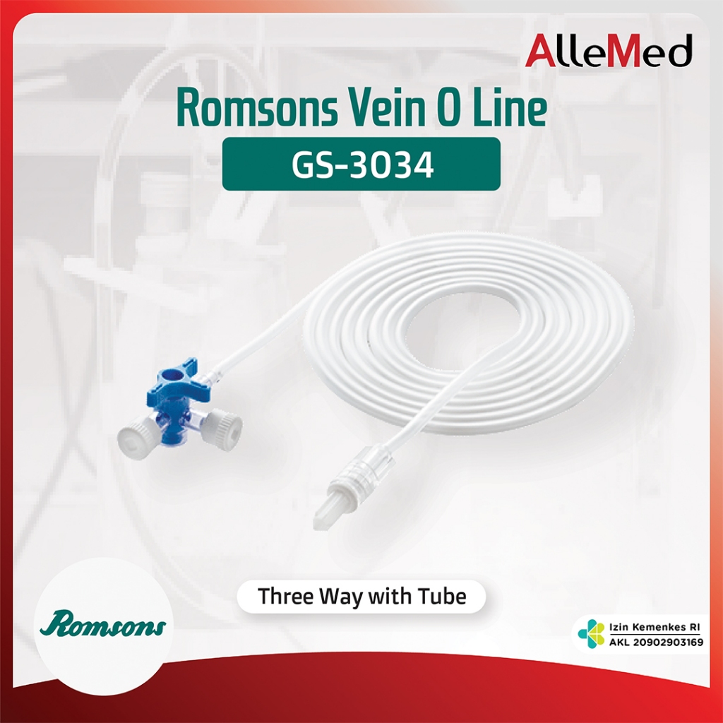 Jual Romsons Vein-O-Line Three Way With Tube | Shopee Indonesia