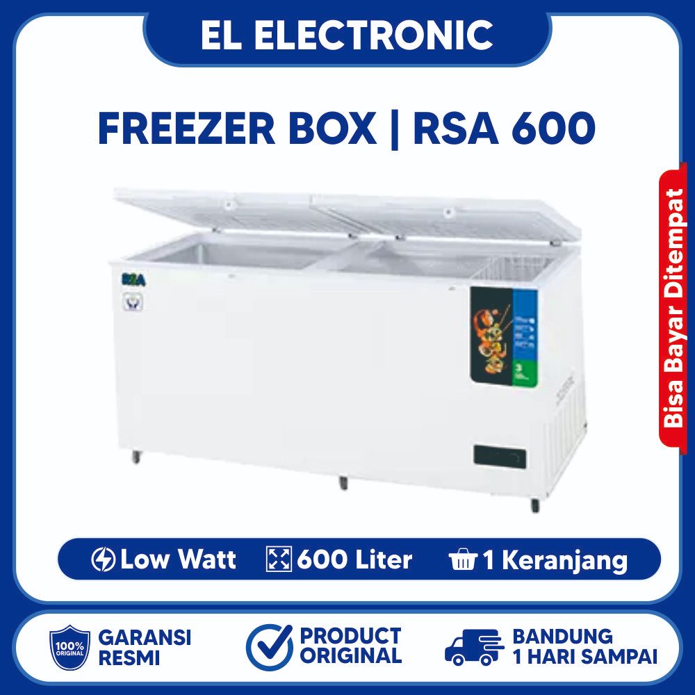 Jual CHEST FREEZER RSA TYPE CF 600 GARANSI RESMI | Shopee Indonesia