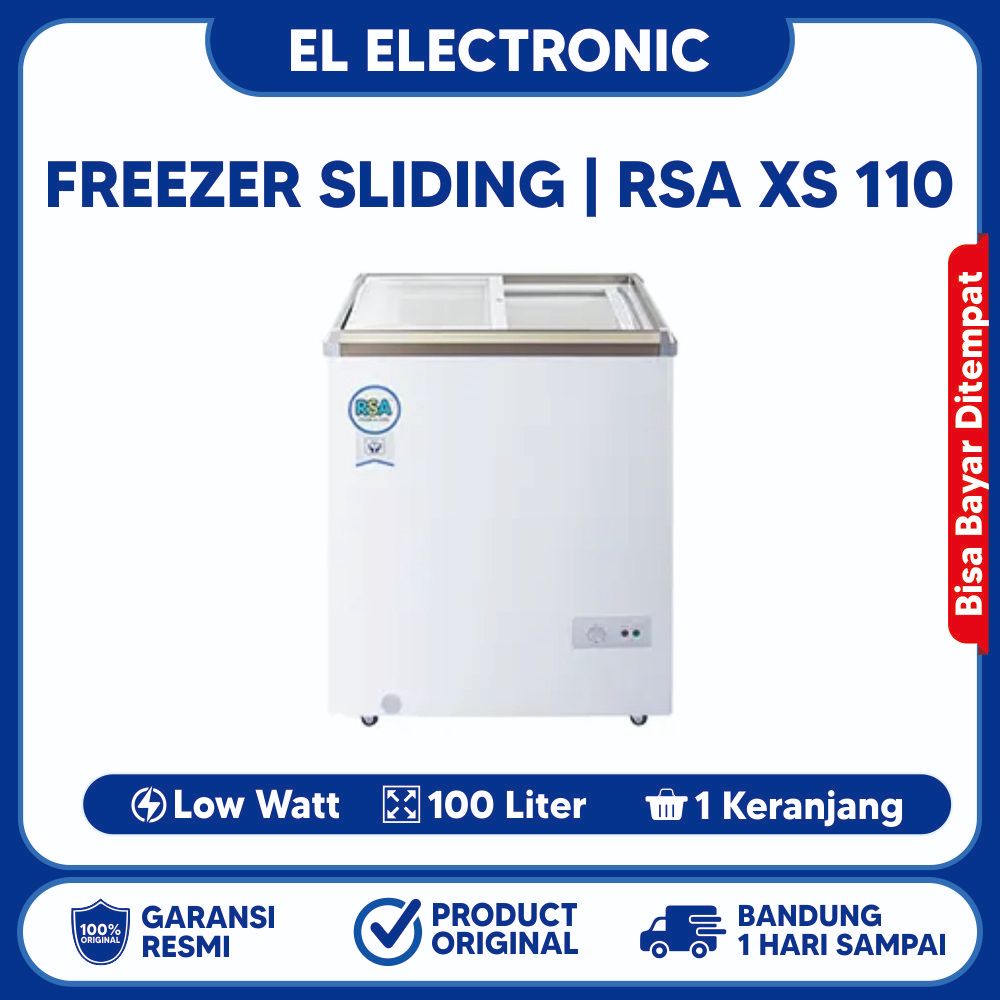 Jual Chest Freezer RSA Type XS110 100 Liter Pembeku Makanan | Shopee ...