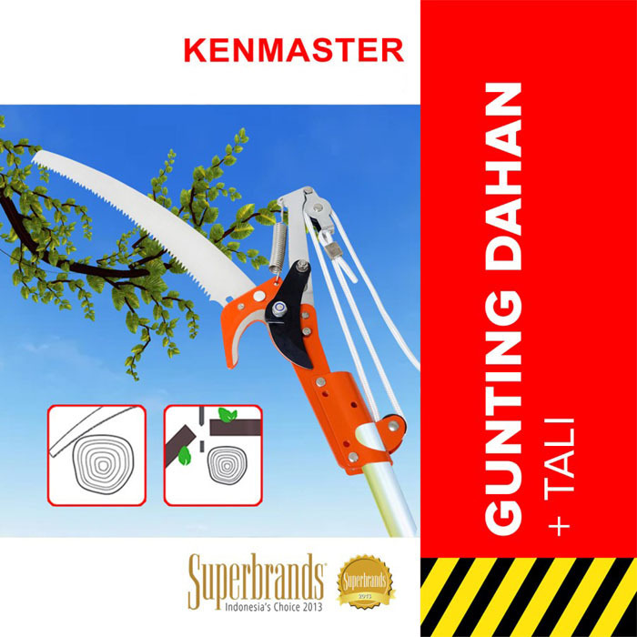 Jual Kenmaster Gunting Dahan Tali Gergaji Ranting Pohon Tinggi | Shopee ...