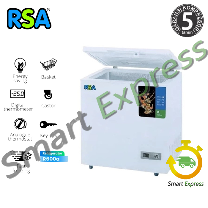 Jual CHEST FREEZER RSA CF160 / CF 160 - (144 LITER / 1 PINTU) | Shopee ...