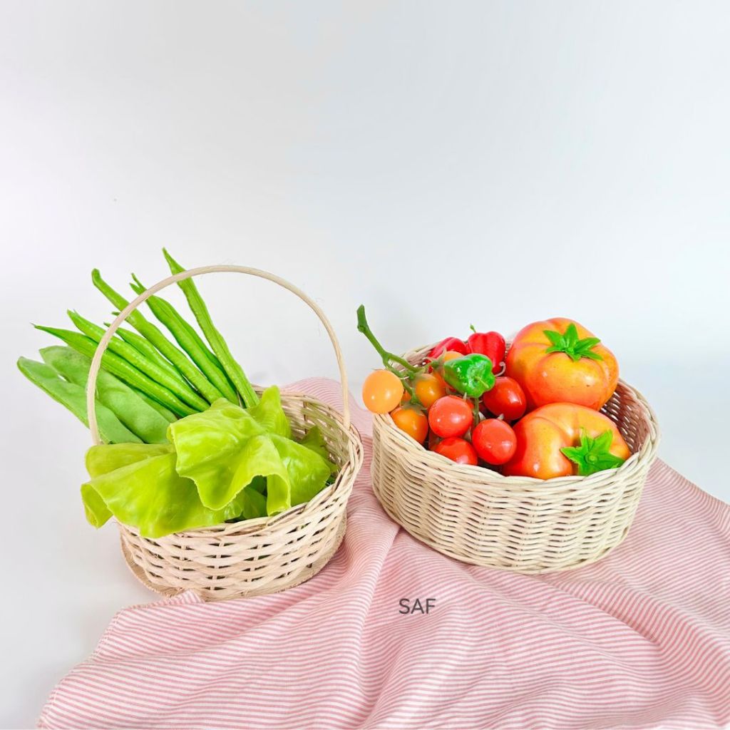 Jual SAF keranjang jumbo rotan hampers ukuran 20 dan 15cm / wadah ...