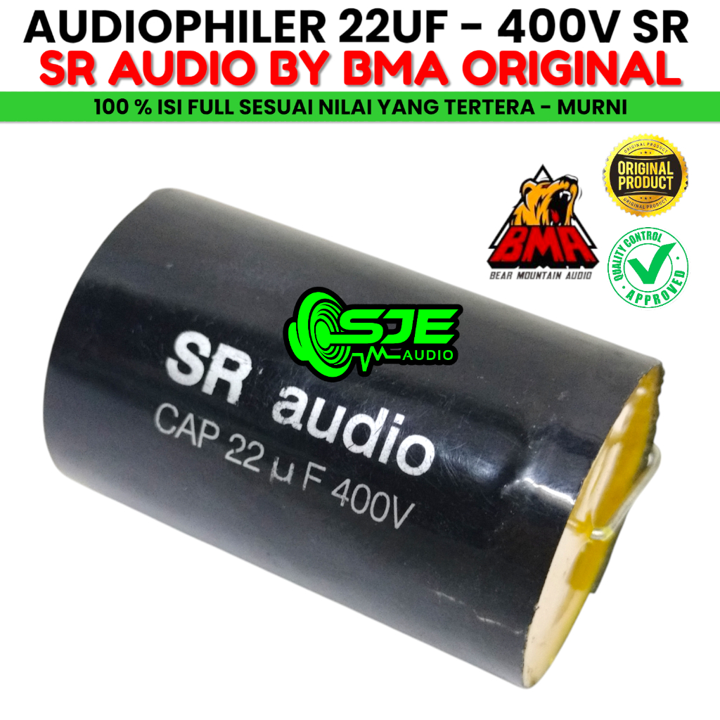 Jual AUDIOPHILER 22 UF 400V SR AUDIO MIDLE 22 22UF CAPASITOR ELCO MIDLE ...