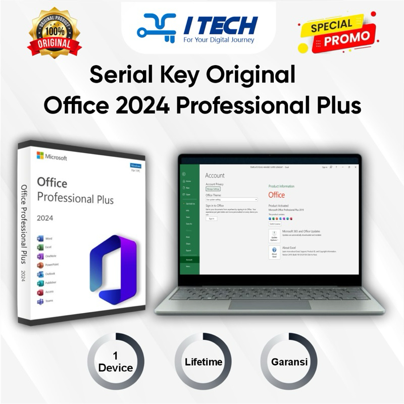 Jual Office 2024 Pro Plus LTSC Lisensi Serial Key Original Lifetime ...