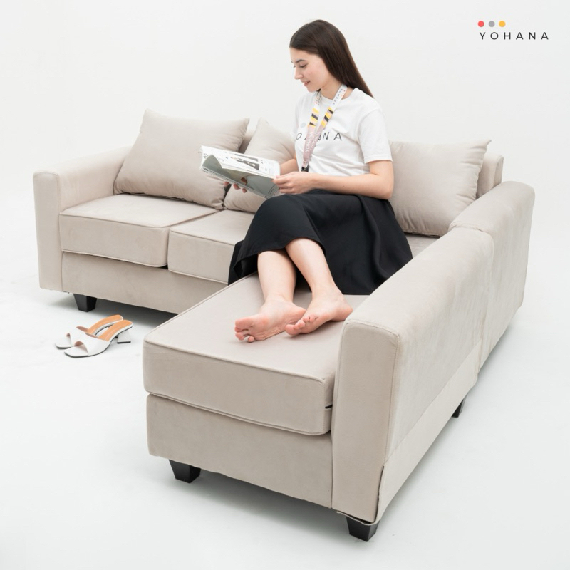 Yohana Sofa Delvin L Sudut 3 Dan 2 Dudukan Minimalis
