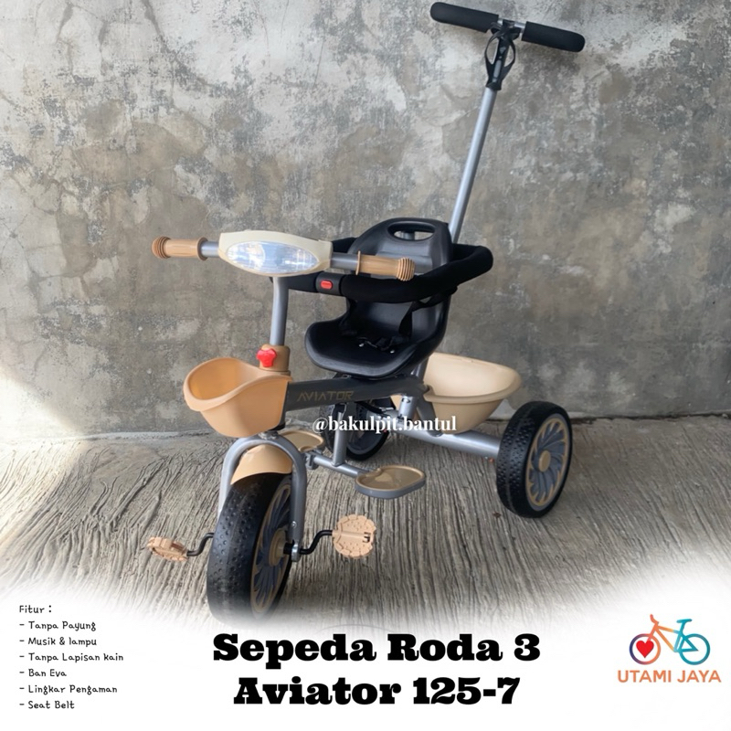 Jual Sepeda Anak Roda 3 Tiga Tricycle Aviator 125-7 | sepeda Roda 3 ...