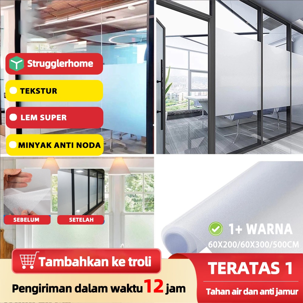 Jual 【strugglerhome】Stiker Kaca Sandblast Sticker Kaca Sunblast Polos ...