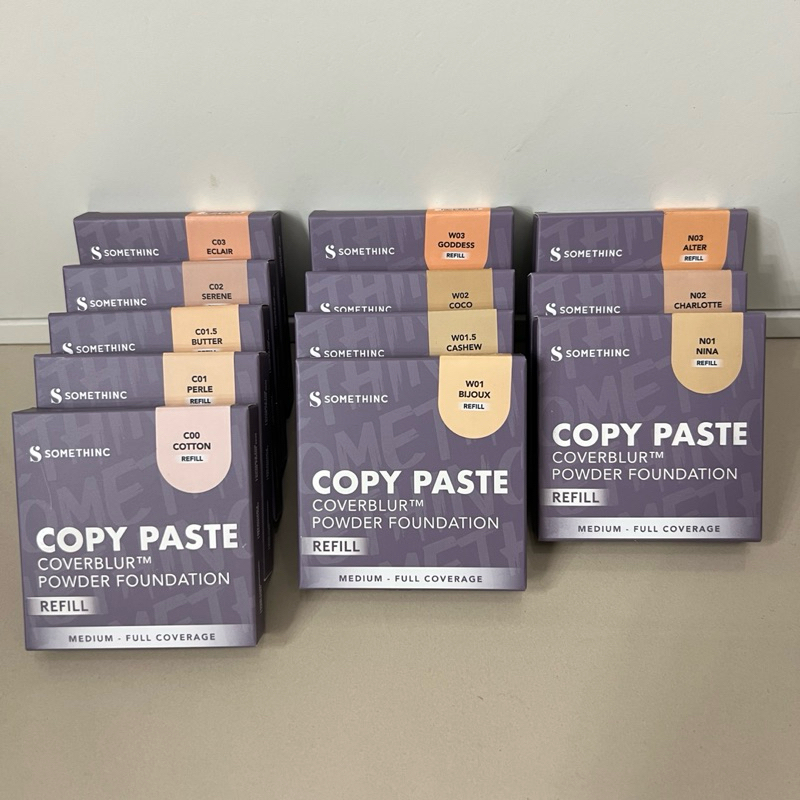 Jual 1 Pcs Somethinc REFILL Copy Paste Coverblur Powder Foundation ...