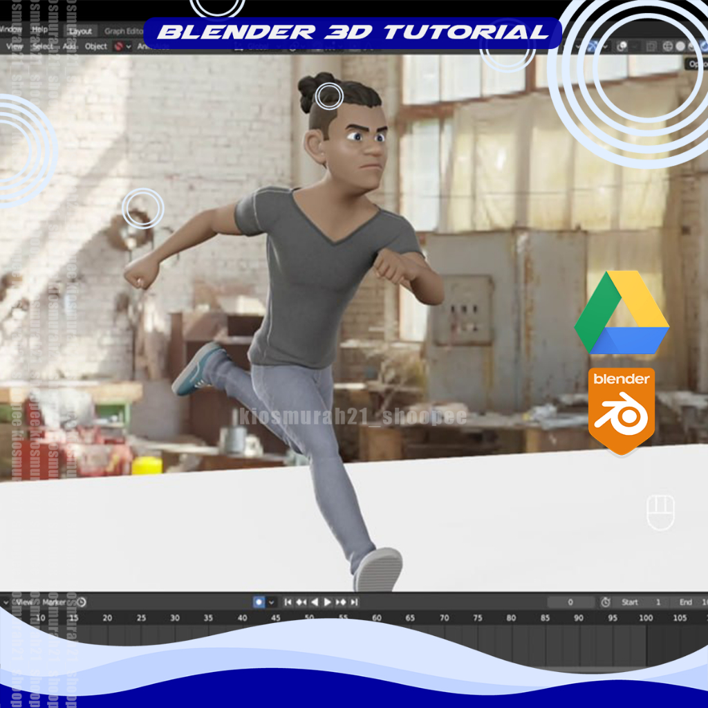 Jual Blender 3D Tutorial Complete Blender 3D Texturing and Animation ...