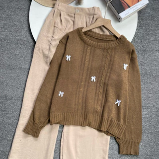 Vienetta Setelan Wanita Kekinian Sweater Kulot