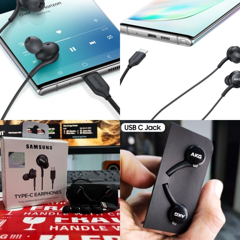 Jual HF Headset NOTE 10+ AKG - Type C | Shopee Indonesia