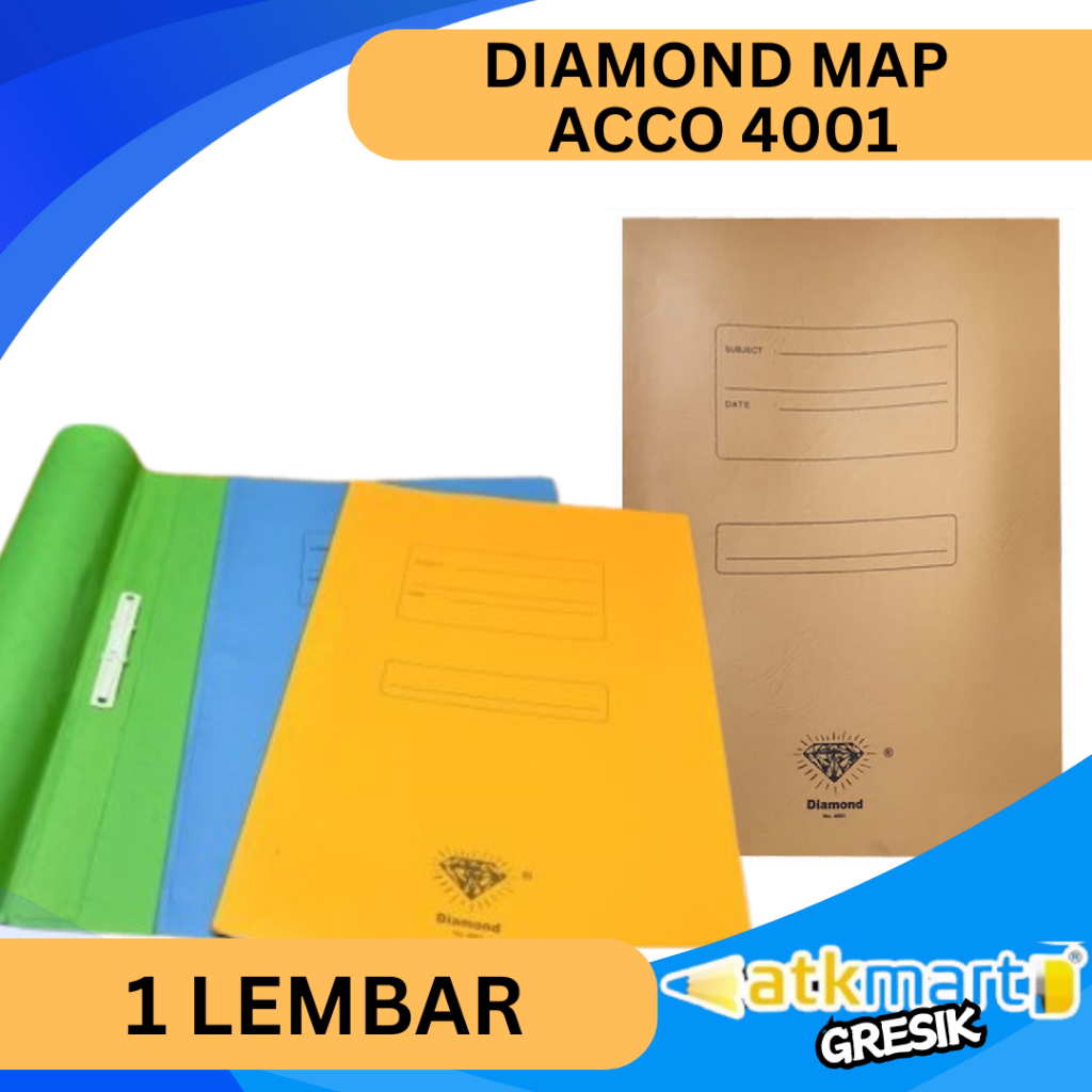 Jual DIAMOND MAP ACCO 4001 / MAP KERTAS / MAP DOKUMEN FOLIO | Shopee ...
