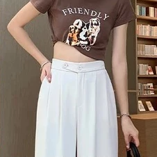Cjwp H987 Tino Pants Kulot Celana Kancing Hw Cullote Pants Highwaist Wanita Kulot Karet