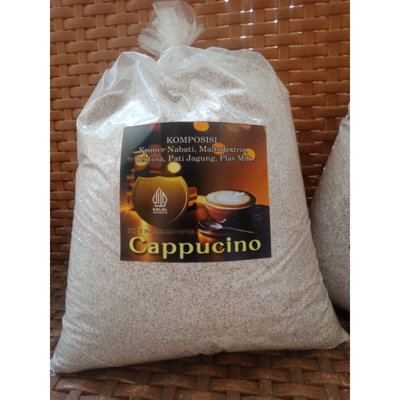 Jual bubuk capcin 1kg,bubuk minuman capucino,capucino cincau | Shopee ...