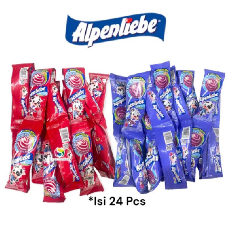 Jual ( 1 pack isi 24 pcs ) ALPENLIEBE PERMEN LOLIPOP RENCENG isi 24 PCS ...