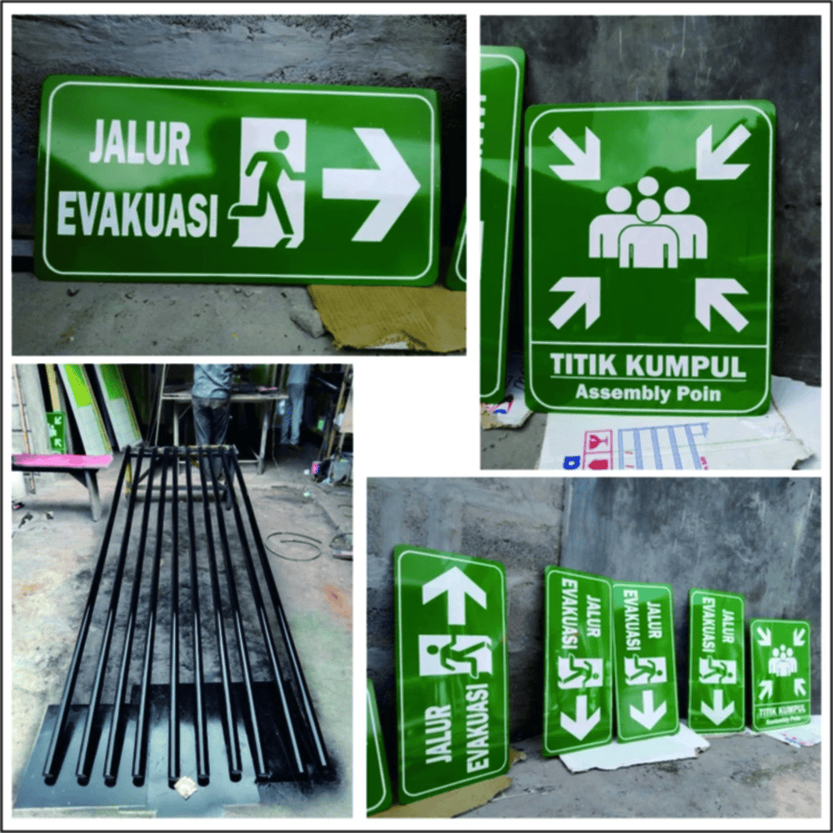 Jual Plang Jalur Evakuasi / Titik Kumpul / SIgnage / Rambu | Shopee ...