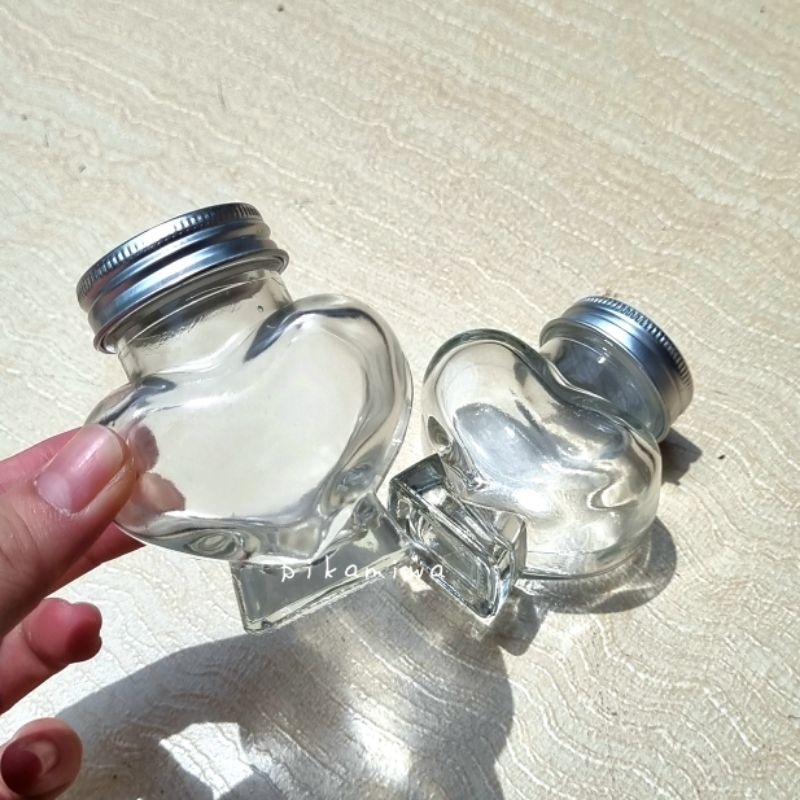 Jual BOTOL BENTUK LOVE MINI love potion botol hati botol mini tempat ...
