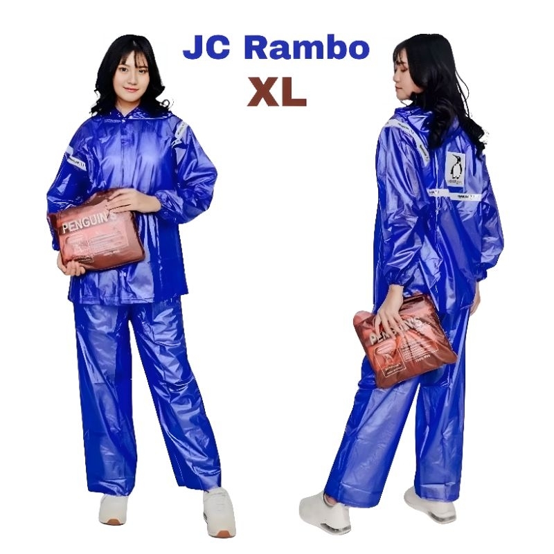 Jual Jas Hujan Jaket Celana Penguin's Rambo XL Mantel Setelan Baju ...