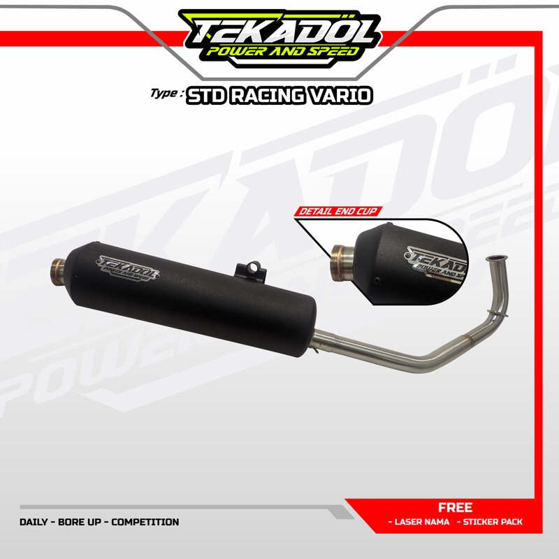 Jual KNALPOT STD RACING VARIO LED OLD/LED NEW ORIGINAL TEKADOL | Shopee ...
