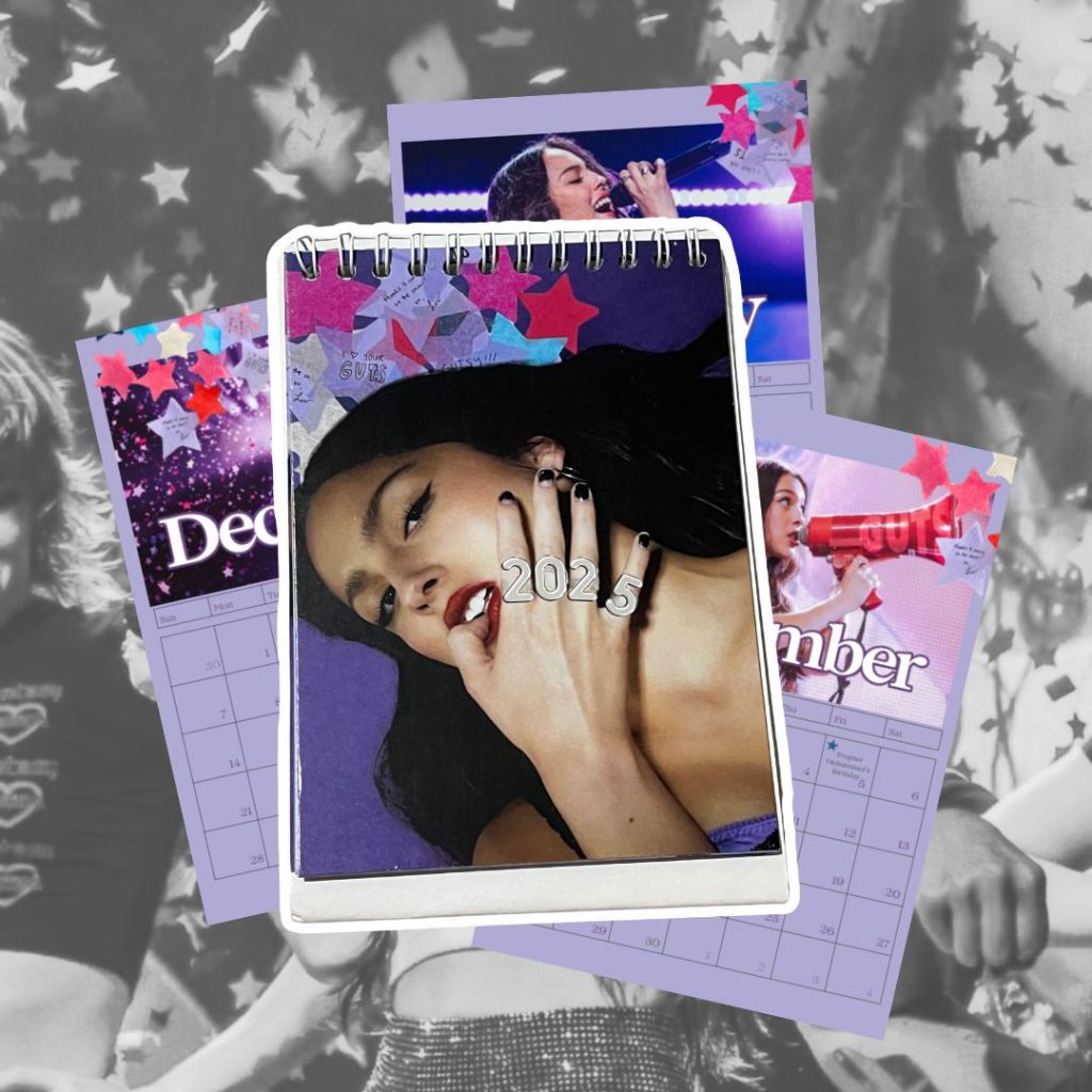 Jual 2025 Olivia Rodrigo Guts Tour Calendar (Kalender Olivia Rodrigo