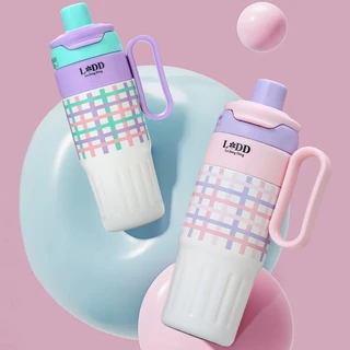 LDD-Tumblers Aesthetic Tumbler Tahan Panas Dingin 24 Jam Botol Minum 800ml Termos air panas