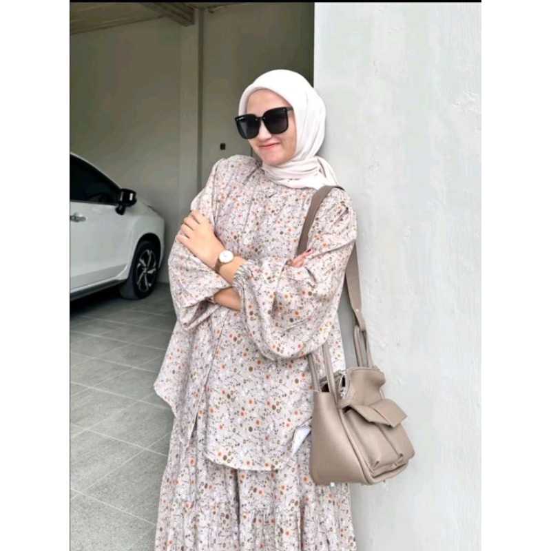 Jual Setrok Rayon Motif | Setelan Rok Rayon Viscose | Shopee Indonesia