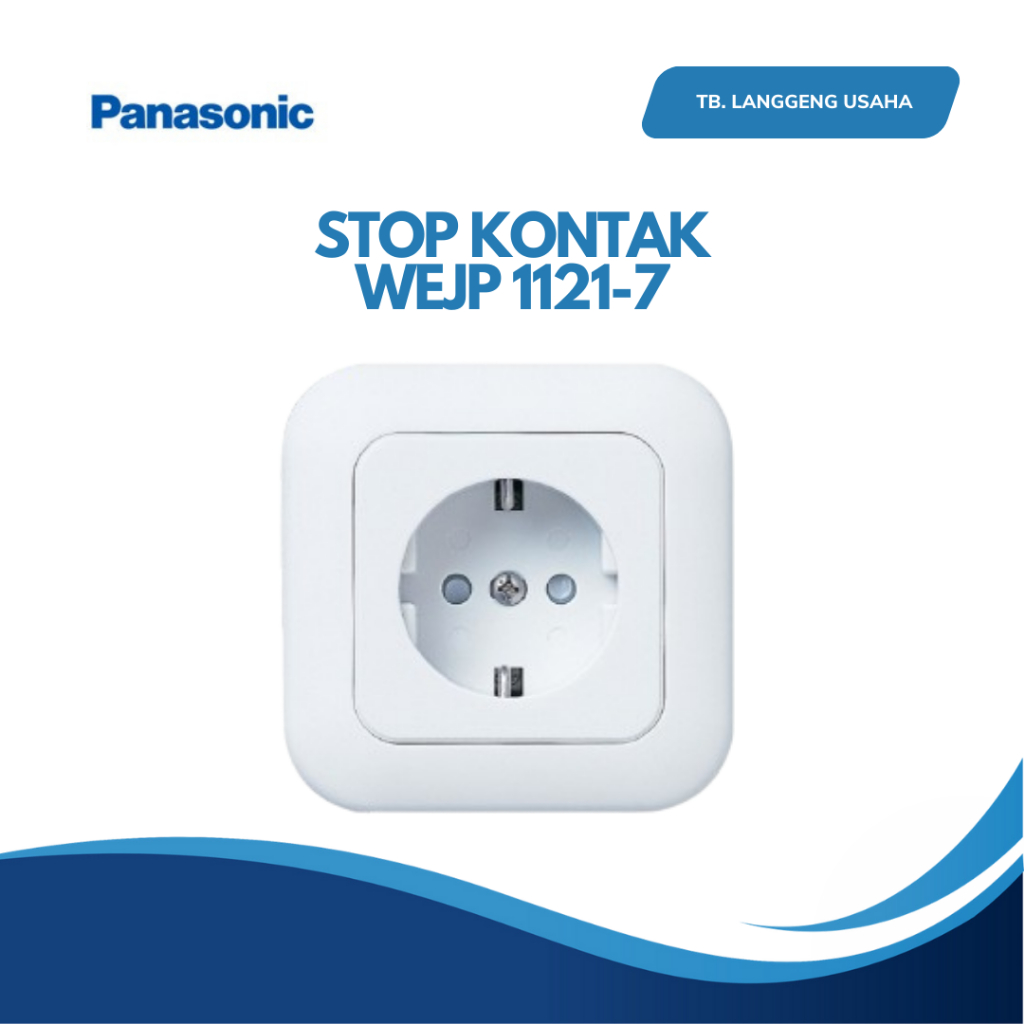 Jual PANASONIC WEJP 1121-7 STOP KONTAK TANAM TEMBOK DINDING / SAKLAR ...
