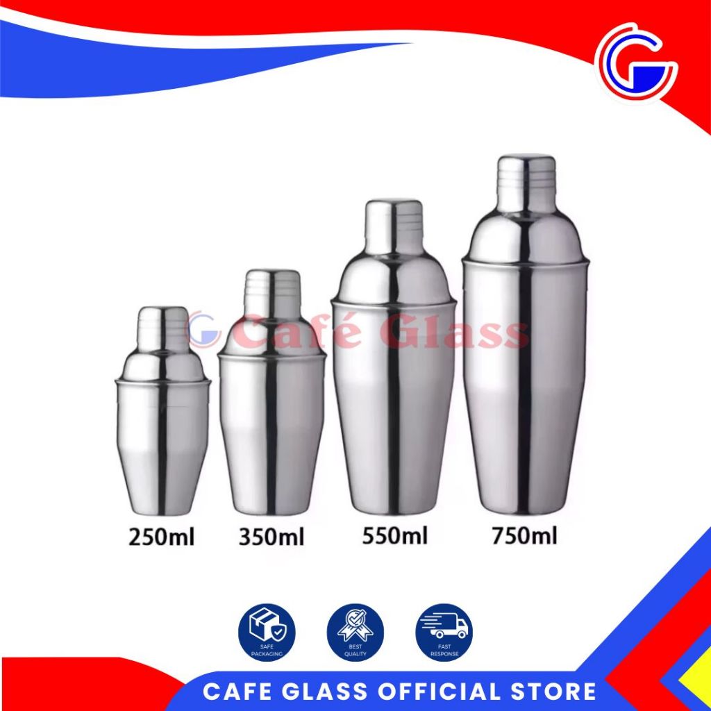 Milk Shaker - Two Cups Cocktail Shaker Bartender - Pengocok Minuman