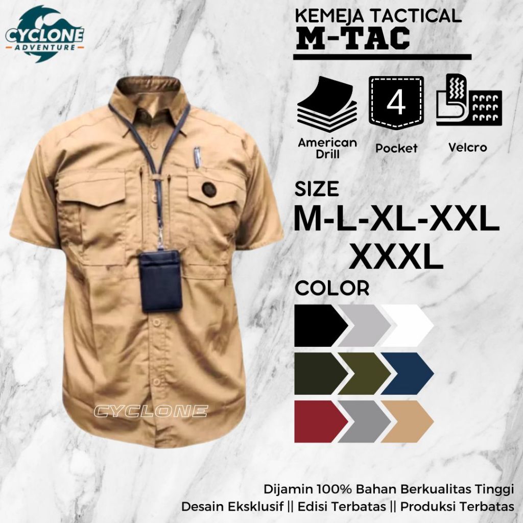 Jual KEMEJA TACTICAL MTAC PENDEK BAJU KERJA PDH PDL LAPANGAN OUTDOOR ...