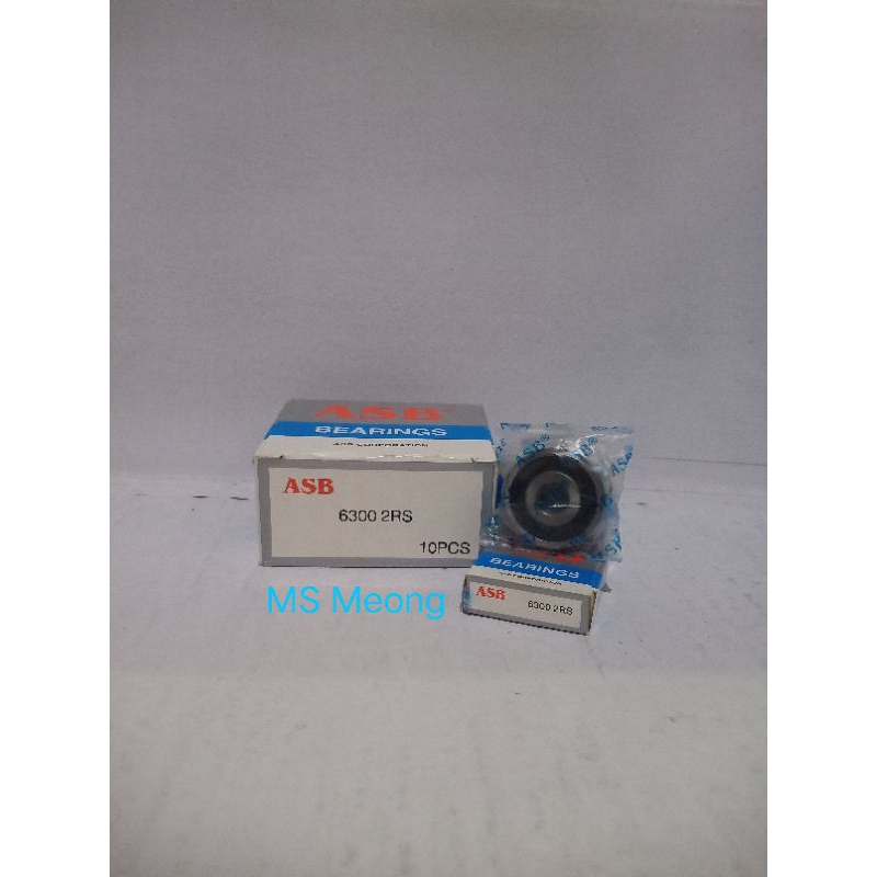 Jual ASB Bearing Kolaher Laher 6300 2RS Tutup Karet ORIGINAL | Shopee ...