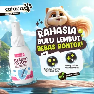 CATAPAW Serum Vitamin Bulu Kucing Anjing Mengobati Rontok Perawatan Bulu Sehat Lebat Berkilau Anabul