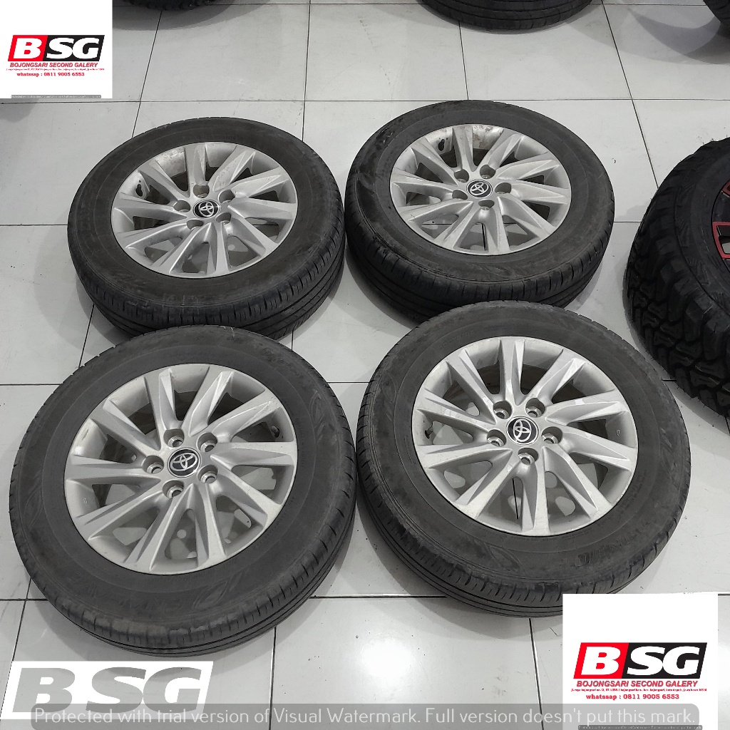 Jual VELG MOBIL BEKAS STD INOVA ZENIX R16X6 5X114,3 ET 40 SILVER +BAN ...