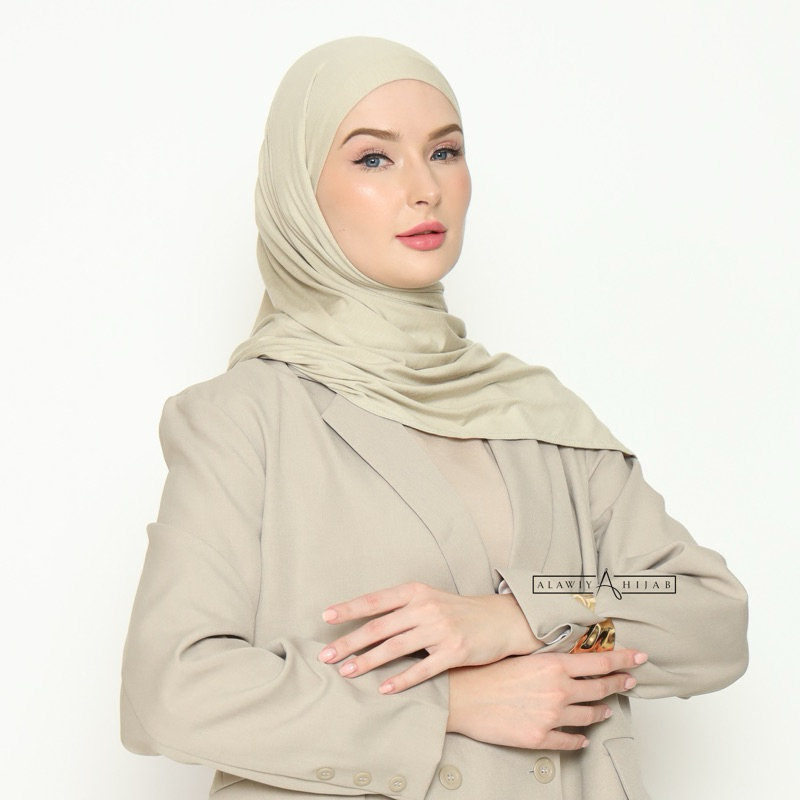 Alawiyahijab Nura Instant TENCEL™ Antibacterial (Pashmina Inner Bukan Kaos Rayon Jersey)