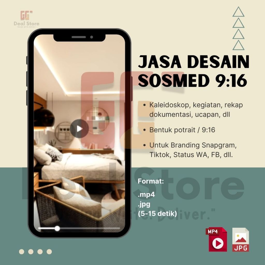 Jual Jasa Desain Konten Sosial Media 9:16 | Snapgram, TikTok, WA, FB ...