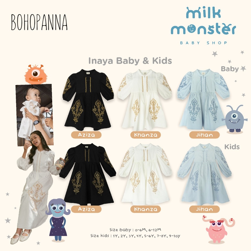 Jual Bohopanna Inaya Dress Baby & Kids / Bohopanna Raya Collection 2025 ...