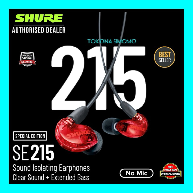 Shure SE215 AONIC 215 SE215 PRO Sound Isolating Earphones Original