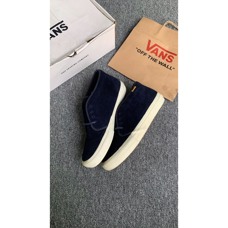 Jual PRELOVED Vans Chukka Pro x Pop Trading Company - Navy Blazer
