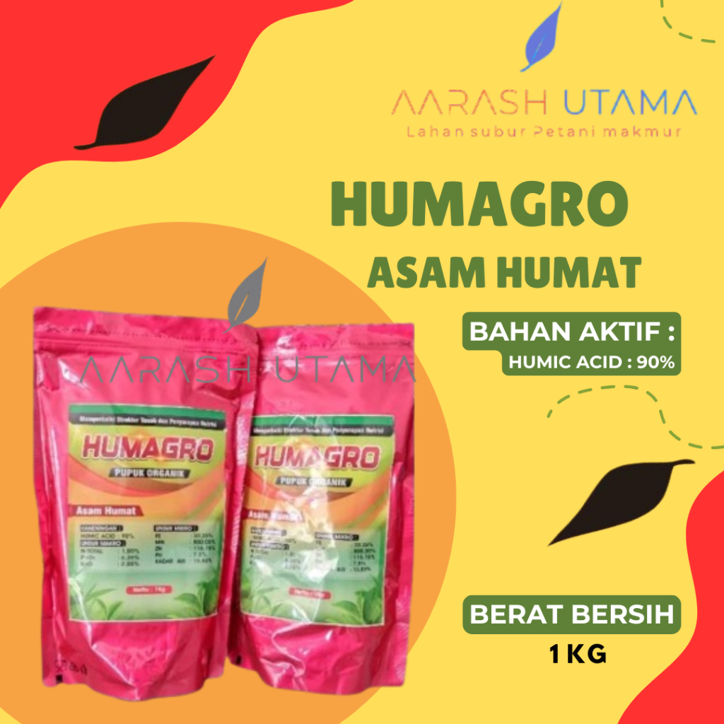 Jual ASAM HUMAT / HUMAGRO PUPUK ORGANIK ASAM HUMAT 1KG | Shopee Indonesia