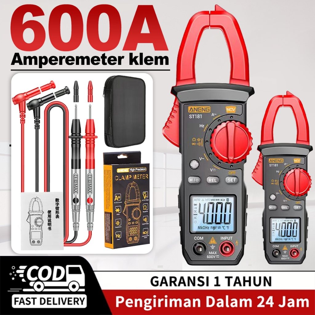 Jual ST180 plus Digital Clamp Meter tang ampere multitester digital ...